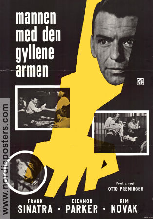 The Man with the Golden Arm 1956 movie poster Frank Sinatra Kim Novak Eleanor Parker Otto Preminger