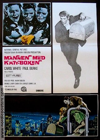 Mannen med katt-boxen 1969 movie poster Carol White Scott Hylands