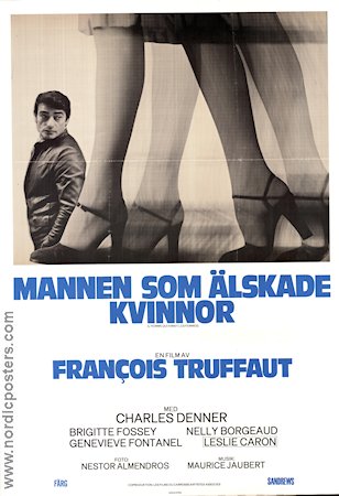 Mannen som älskade kvinnor 1977 poster Charles Denner Francois Truffaut