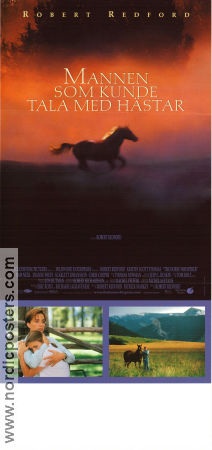 Mannen som kunde tala med hästar 1998 poster Kristin Scott Thomas Sam Neill Robert Redford Hästar
