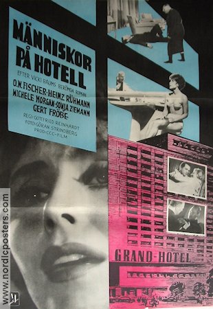 Menchen im Hotel 1959 movie poster Gert Fröbe