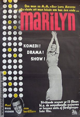 Marilyn 1963 movie poster Marilyn Monroe Rock Hudson