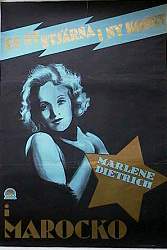 Morocco 1931 movie poster Marlene Dietrich