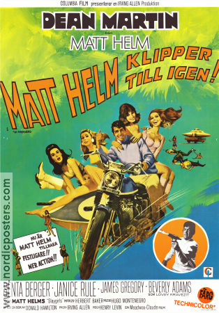 Matt Helm klipper till igen 1967 poster Dean Martin Senta Berger Janice Rule Henry Levin Hitta mer: Matt Helm Motorcyklar Agenter
