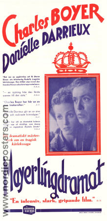 Le secret de Mayerling 1936 movie poster Charles Boyer Danielle Darrieux Anatole Litvak