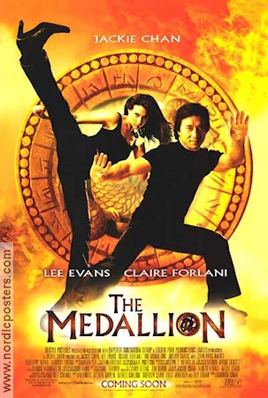 The Medallion 2003 movie poster Jackie Chan Lee Evans Claire Forlani Gordon Chan