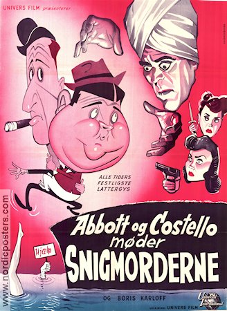 Meet the Killer 1949 poster Abbott and Costello Boris Karloff
