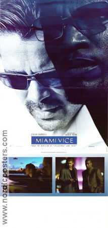 Miami Vice 2006 movie poster Colin Farell Jamie Foxx Gong Li Michael Mann From TV Glasses Police and thieves