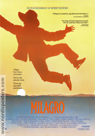 Milagro 1987 poster Ruben Blades Richard Bradford Sonia Braga Robert Redford