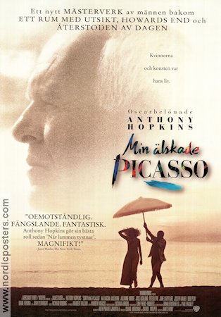Surviving Picasso 1996 movie poster Anthony Hopkins Natascha McElhone Julianne Moore James Ivory Beach