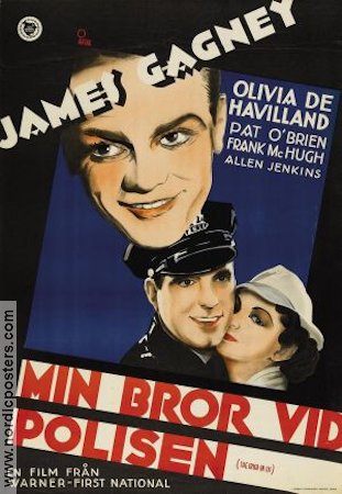 The Irish in Us 1935 movie poster James Cagney Olivia de Havilland Police and thieves