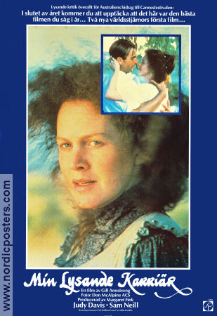 Min lysande karriär 1979 poster Judy Davis Sam Neill Wendy Hughes Gillian Armstrong Filmen från: Australia