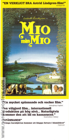 Mio min Mio 1987 poster Christian Bale Timothy Bottoms Christopher Lee Stig Engström Vladimir Grammatikov Text: Astrid Lindgren