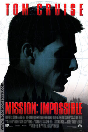 Mission: Impossible 1996 poster Tom Cruise Jon Voight Jean Reno Brian De Palma Agenter