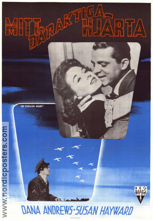 My Foolish Heart 1949 movie poster Dana Andrews Susan Hayward Mark Robson