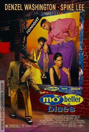 Mo Better Blues 1990 movie poster Denzel Washington Wesley Snipes Spike Lee