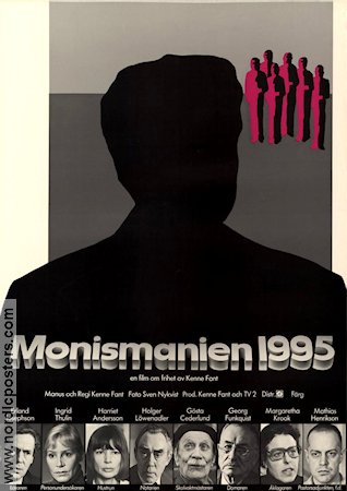 Monismanien 1995 1975 movie poster Erland Josephson Margaretha Krook Kenne Fant Artistic posters