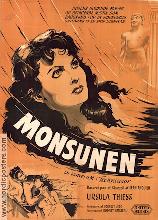 Monsson 1953 poster Ursula Thiess