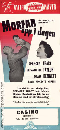 Father´s Little Dividend 1953 movie poster Elizabeth Taylor Spencer Tracy Vincente Minelli Kids