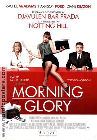 Morning Glory 2010 movie poster Rachel McAdams Harrison Ford Diane Keaton Roger Michell