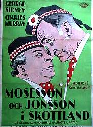 Mosesson och Jonsson i Skottland 1931 poster George Sidney Charles Murray