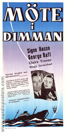 Johnny Angel 1945 movie poster Signe Hasso George Raft Claire Trevor Edwin L Marin Film Noir