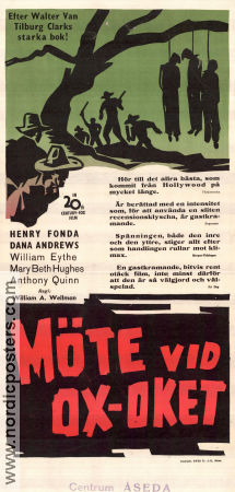 Möte vid ox-oket 1943 poster Henry Fonda Dana Andrews Mary Beth Hughes William A Wellman
