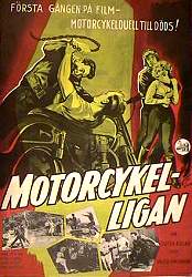 Motorcykelligan 1958 poster Steve Terrell Motorcyklar