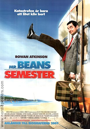 Mr Bean´s Holiday 2007 movie poster Rowan Atkinson Mr Bean Trains Beach Travel