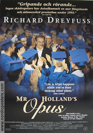 Mr Holland´s Opus 1995 movie poster Richard Dreyfuss Glenne Headly Jay Thomas Stephen Herek School
