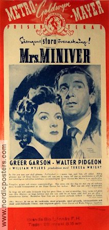 Mrs Miniver 1942 poster Greer Garson Walter Pidgeon