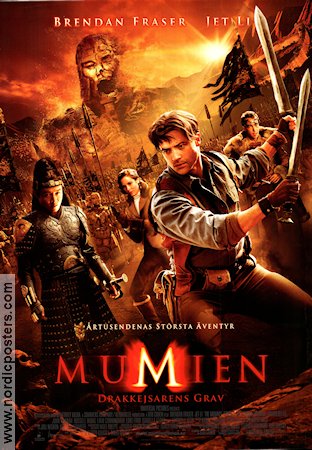 The Mummy: Tomb of the Dragon Emperor 2008 movie poster Brendan Fraser Jet Li Maria Bello Rob Cohen