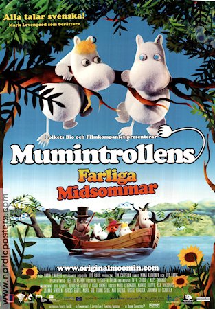 Mumintrollens farliga midsommar 2008 poster Maria Lindberg Hitta mer: Mumin Animerat Skepp och båtar Finland Helger
