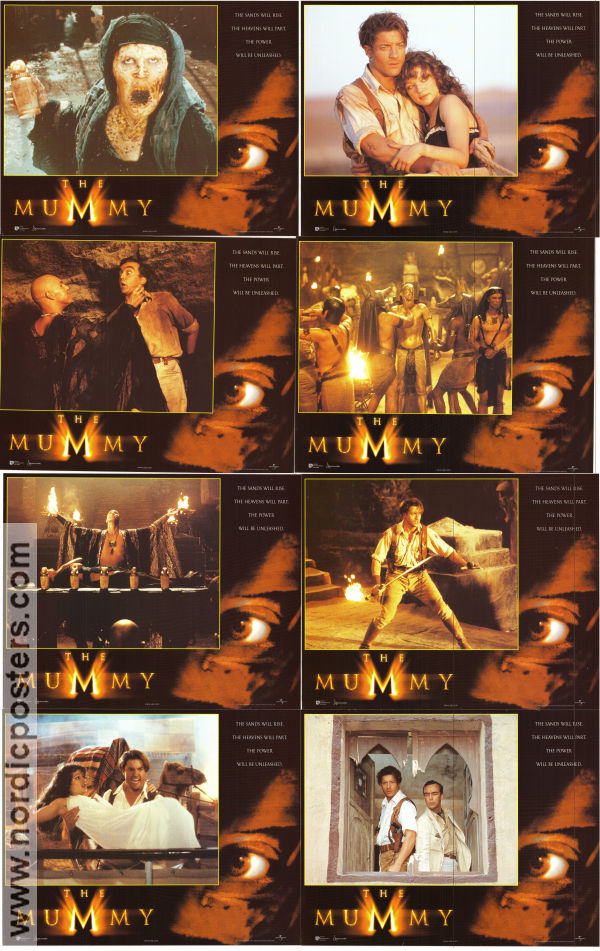 The Mummy 1999 lobbykort Brendan Fraser Rachel Weisz John Hannah Stephen Sommers