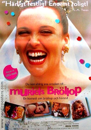 Muriel´s Wedding 1994 movie poster Toni Collette Rachel Griffiths Bill Hunter PJ Hogan Country: Australia