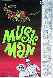 The Music Man 1963 movie poster Robert Preston Shirley Jones