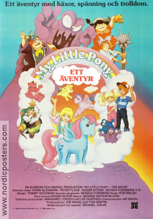 My Little Pony 1987 movie poster Sherry Lynn Bonnie Zacherle From TV Animation