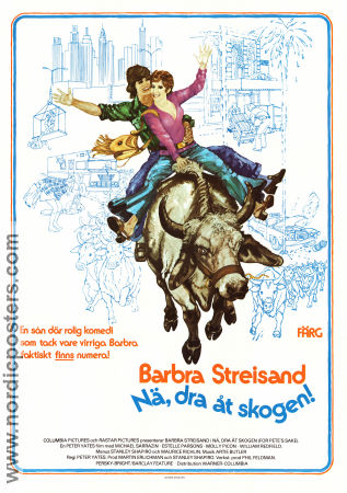 For Pete´s Sake 1974 movie poster Barbra Streisand Michael Sarrazin Estelle Parsons Peter Yates