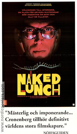 Naked Lunch 1991 poster David Cronenberg Filmen från: Canada