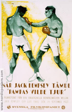 Dempsey - Firpo Fight 1923 movie poster Boxing