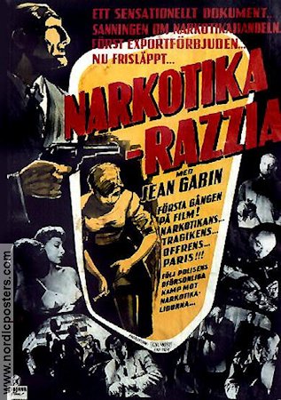 Razzia sur la chnouf 1955 movie poster Jean Gabin