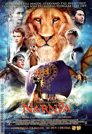 Narnia Kung Caspian 2010 poster Ben Barnes Skandar Keynes Georgie Henley Michael Apted Hitta mer: Narnia Katter