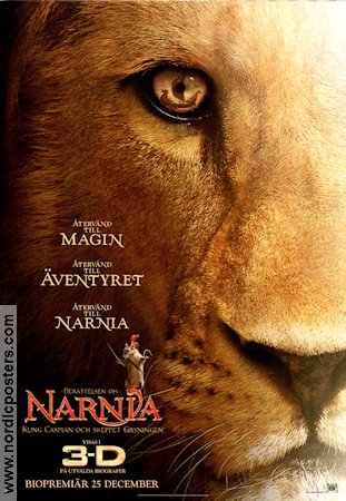 The Voyage of the Dawn Treader 2010 movie poster Ben Barnes Skandar Keynes Georgie Henley Michael Apted Find more: Narnia Cats 3-D