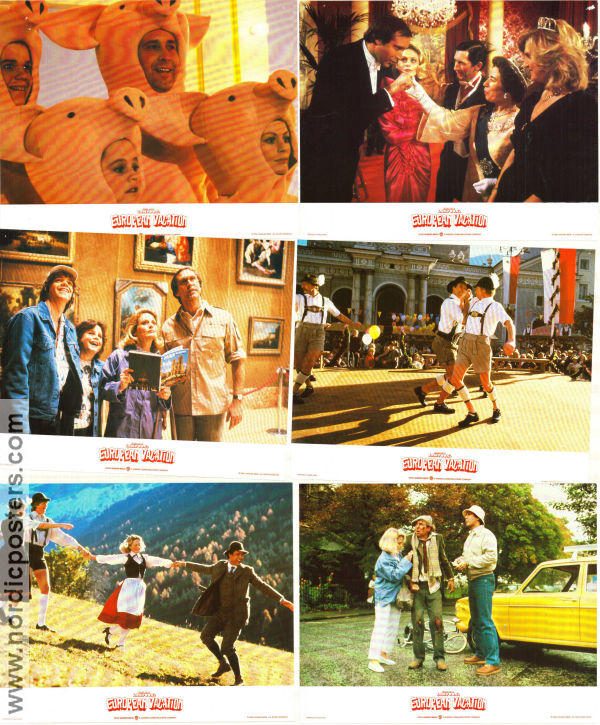 National Lampoon´s European Vacation 1985 lobby card set Chevy Chase Beverly D´Angelo Dana Hill Eric Idle Amy Heckerling Travel
