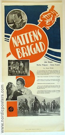 Nattens brigad 1942 poster John Wayne Walter Pidgeon