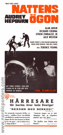 Wait Until Dark 1967 movie poster Audrey Hepburn Alan Arkin Richard Crenna Terence Young
