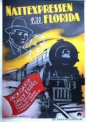 Nattexpressen till Florida 1936 poster Jack Oakie Sally Eilers Tåg