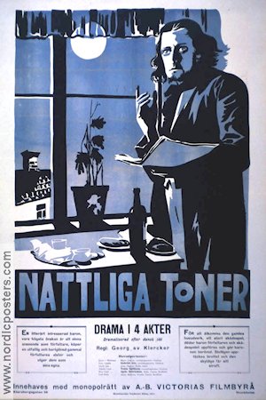 Nattliga toner 1918 movie poster Manne Göthson Georg af Klercker Find more: Film 100 Years