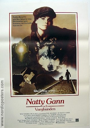 Natty Gann och varghunden 1985 poster John Cusack Hundar