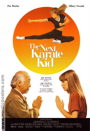 The Next Karate Kid 1994 poster Pat Morita Hilary Swank Michael Ironside Christopher Cain Kampsport Barn